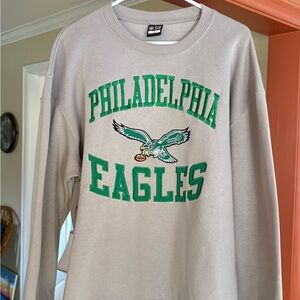 Philadelphia Eagles Gray Crewneck Sweater